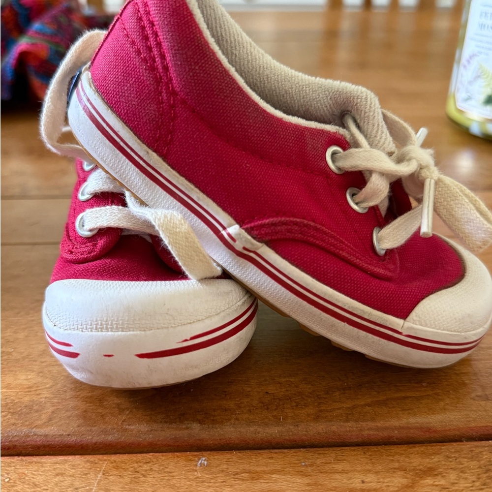 Keds Kids Bright Red Canvas Sneakers